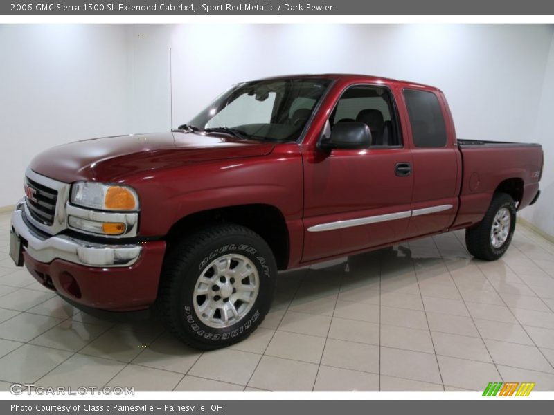 Sport Red Metallic / Dark Pewter 2006 GMC Sierra 1500 SL Extended Cab 4x4