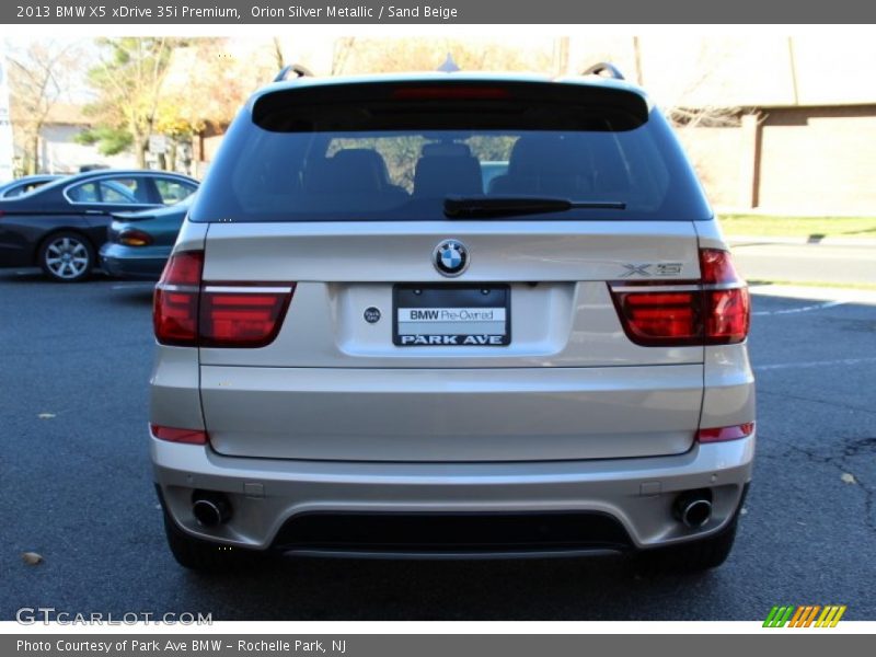 Orion Silver Metallic / Sand Beige 2013 BMW X5 xDrive 35i Premium