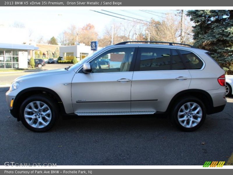 Orion Silver Metallic / Sand Beige 2013 BMW X5 xDrive 35i Premium