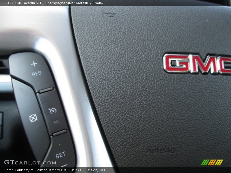 Champagne Silver Metallic / Ebony 2014 GMC Acadia SLT