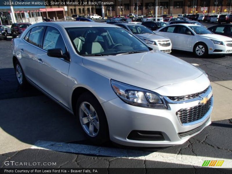 Silver Ice Metallic / Jet Black/Titanium 2014 Chevrolet Malibu LS