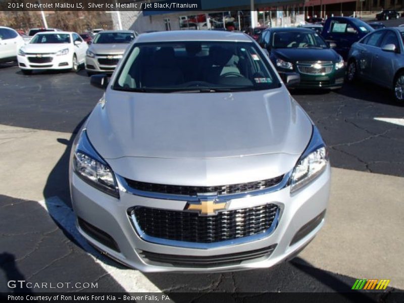 Silver Ice Metallic / Jet Black/Titanium 2014 Chevrolet Malibu LS
