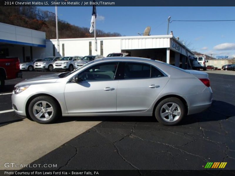 Silver Ice Metallic / Jet Black/Titanium 2014 Chevrolet Malibu LS