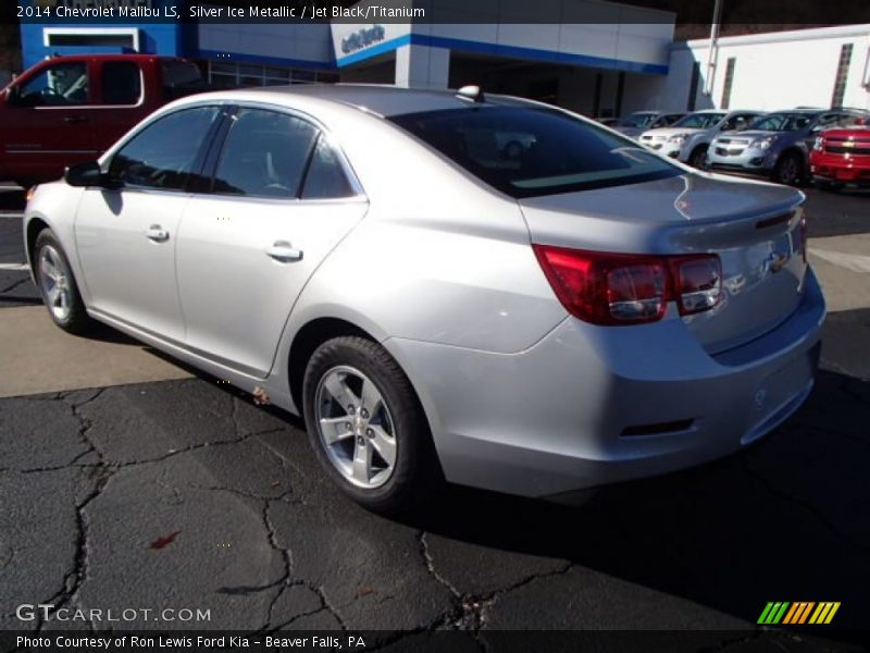 Silver Ice Metallic / Jet Black/Titanium 2014 Chevrolet Malibu LS