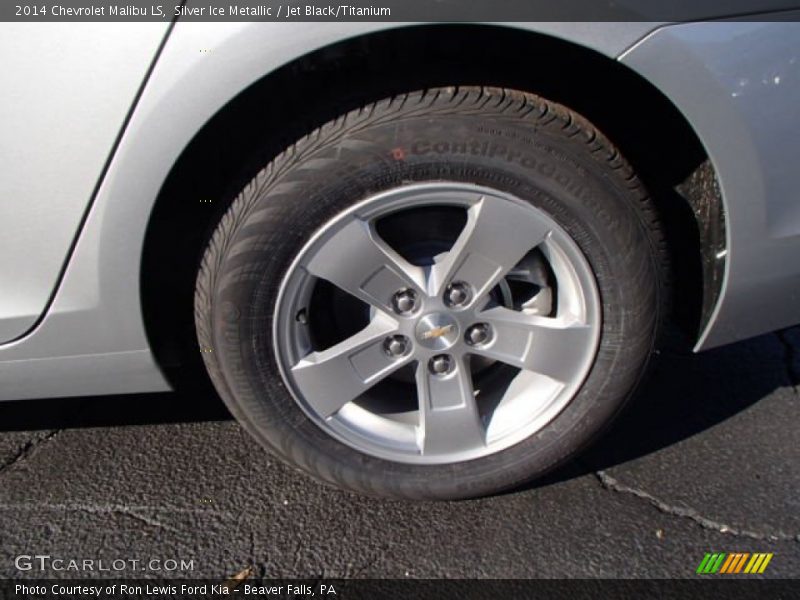 Silver Ice Metallic / Jet Black/Titanium 2014 Chevrolet Malibu LS