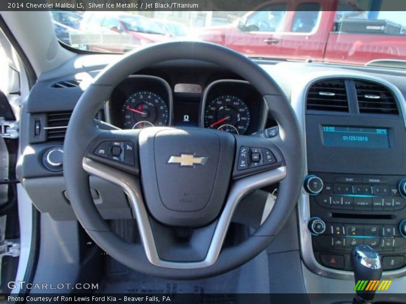 Silver Ice Metallic / Jet Black/Titanium 2014 Chevrolet Malibu LS