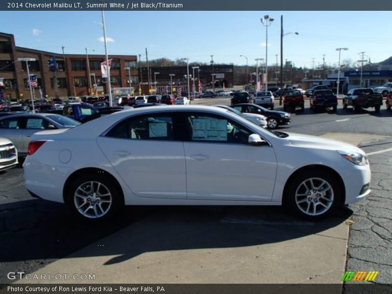 Summit White / Jet Black/Titanium 2014 Chevrolet Malibu LT
