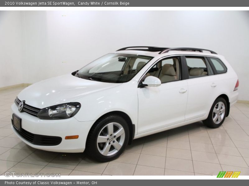 Candy White / Cornsilk Beige 2010 Volkswagen Jetta SE SportWagen