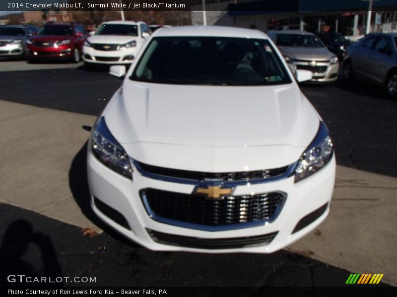 Summit White / Jet Black/Titanium 2014 Chevrolet Malibu LT