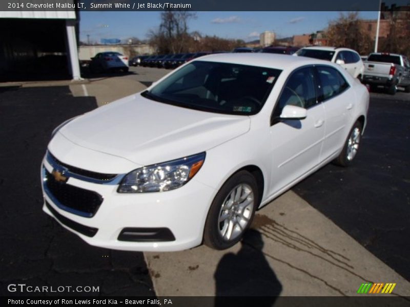 Summit White / Jet Black/Titanium 2014 Chevrolet Malibu LT