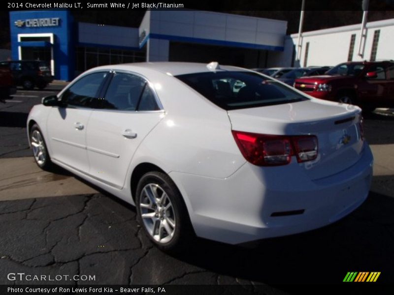 Summit White / Jet Black/Titanium 2014 Chevrolet Malibu LT