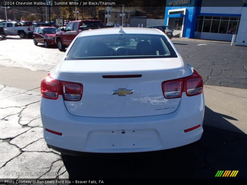 Summit White / Jet Black/Titanium 2014 Chevrolet Malibu LT