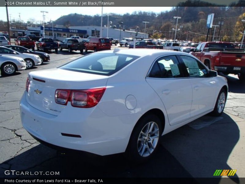 Summit White / Jet Black/Titanium 2014 Chevrolet Malibu LT