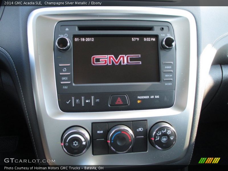 Champagne Silver Metallic / Ebony 2014 GMC Acadia SLE