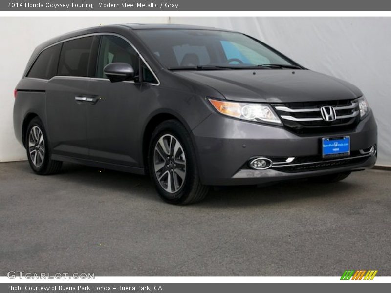 Modern Steel Metallic / Gray 2014 Honda Odyssey Touring