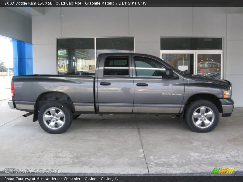 Graphite Metallic / Dark Slate Gray 2003 Dodge Ram 1500 SLT Quad Cab 4x4