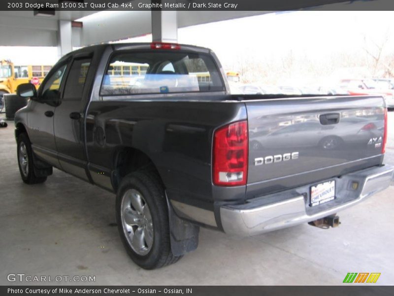 Graphite Metallic / Dark Slate Gray 2003 Dodge Ram 1500 SLT Quad Cab 4x4