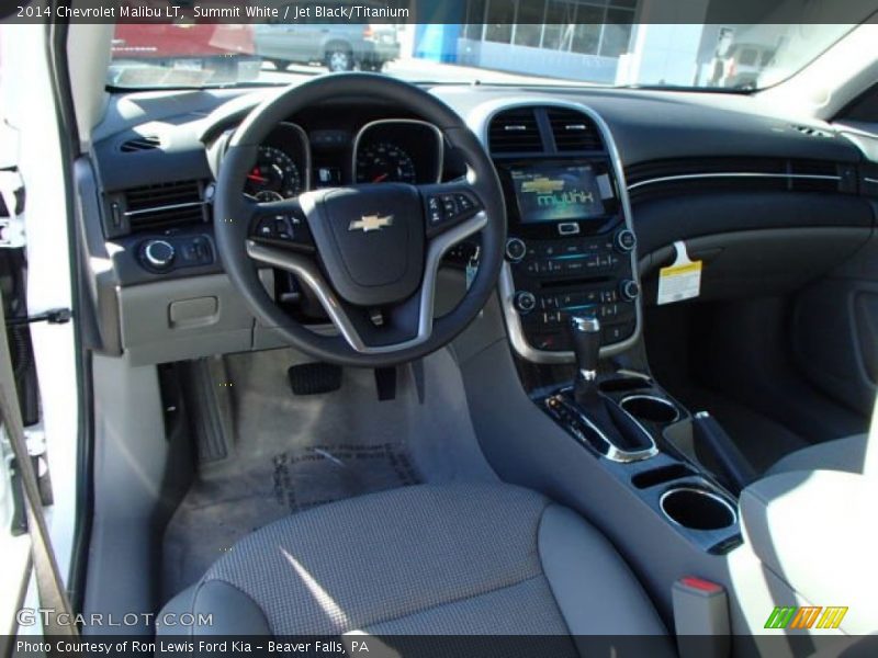Summit White / Jet Black/Titanium 2014 Chevrolet Malibu LT