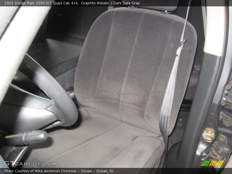 Graphite Metallic / Dark Slate Gray 2003 Dodge Ram 1500 SLT Quad Cab 4x4