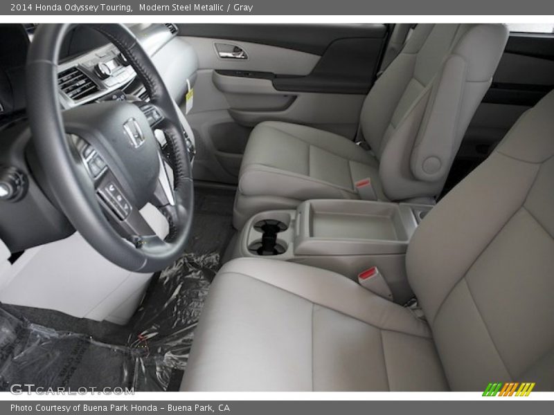 Modern Steel Metallic / Gray 2014 Honda Odyssey Touring