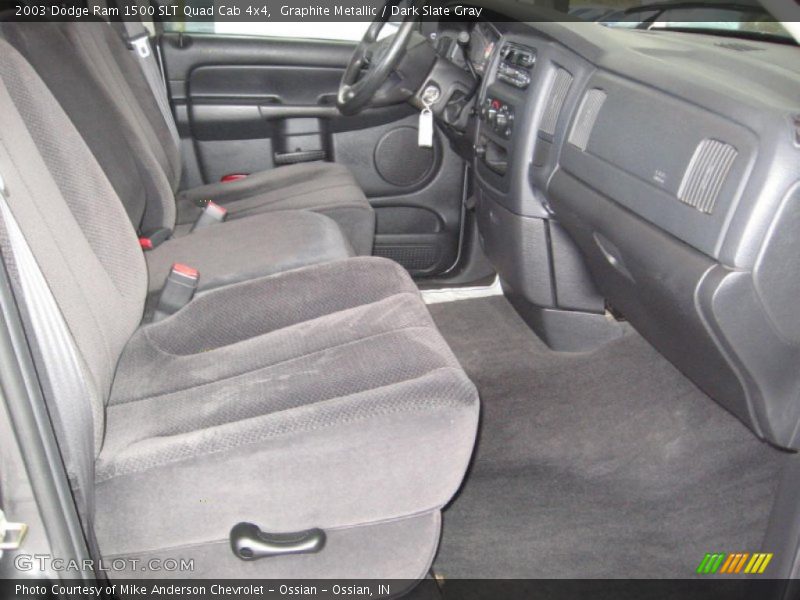 Graphite Metallic / Dark Slate Gray 2003 Dodge Ram 1500 SLT Quad Cab 4x4