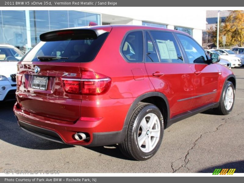 Vermilion Red Metallic / Sand Beige 2011 BMW X5 xDrive 35d