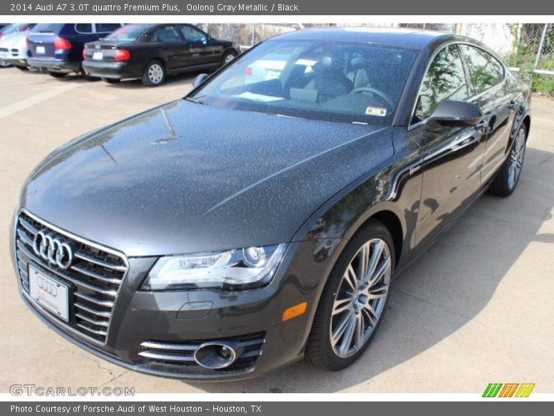 Oolong Gray Metallic / Black 2014 Audi A7 3.0T quattro Premium Plus