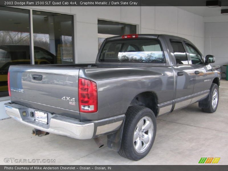 Graphite Metallic / Dark Slate Gray 2003 Dodge Ram 1500 SLT Quad Cab 4x4