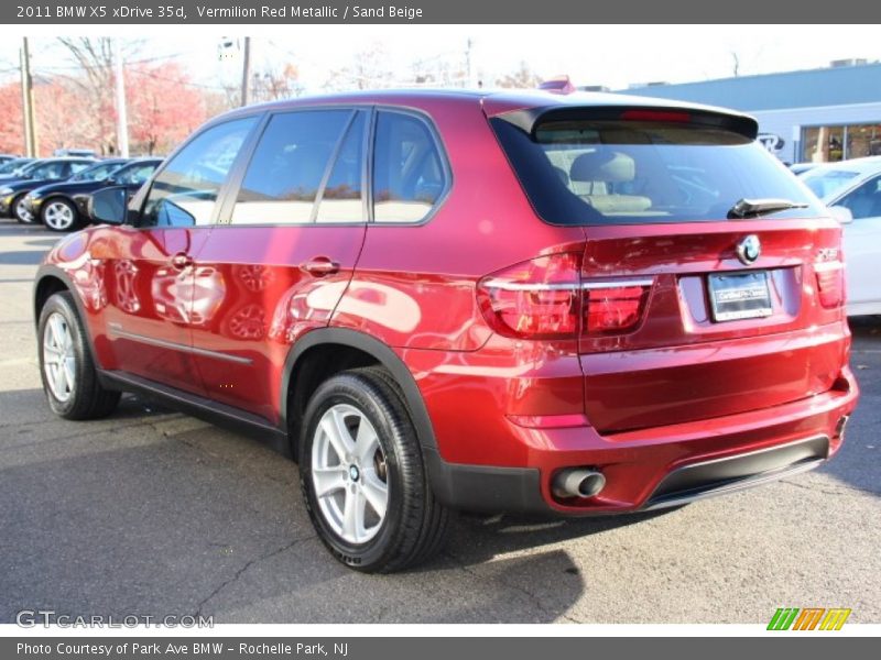 Vermilion Red Metallic / Sand Beige 2011 BMW X5 xDrive 35d