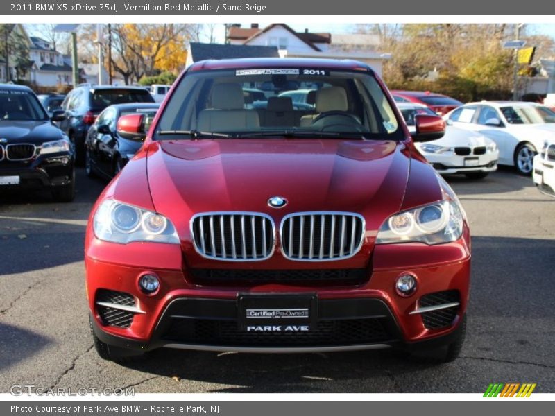 Vermilion Red Metallic / Sand Beige 2011 BMW X5 xDrive 35d