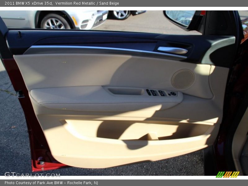 Vermilion Red Metallic / Sand Beige 2011 BMW X5 xDrive 35d