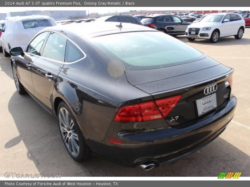 Oolong Gray Metallic / Black 2014 Audi A7 3.0T quattro Premium Plus