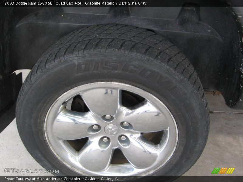 Graphite Metallic / Dark Slate Gray 2003 Dodge Ram 1500 SLT Quad Cab 4x4