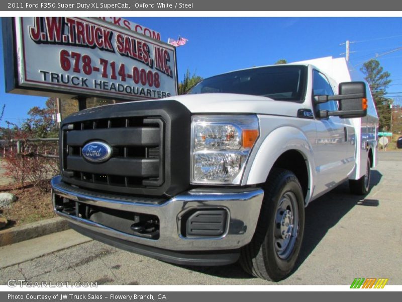 Oxford White / Steel 2011 Ford F350 Super Duty XL SuperCab