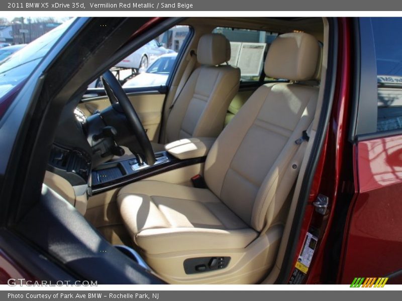 Vermilion Red Metallic / Sand Beige 2011 BMW X5 xDrive 35d