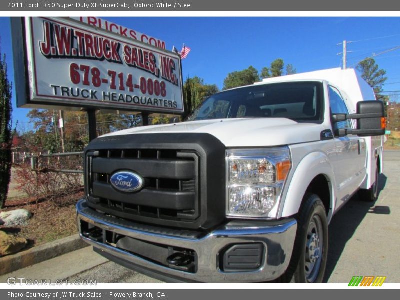 Oxford White / Steel 2011 Ford F350 Super Duty XL SuperCab
