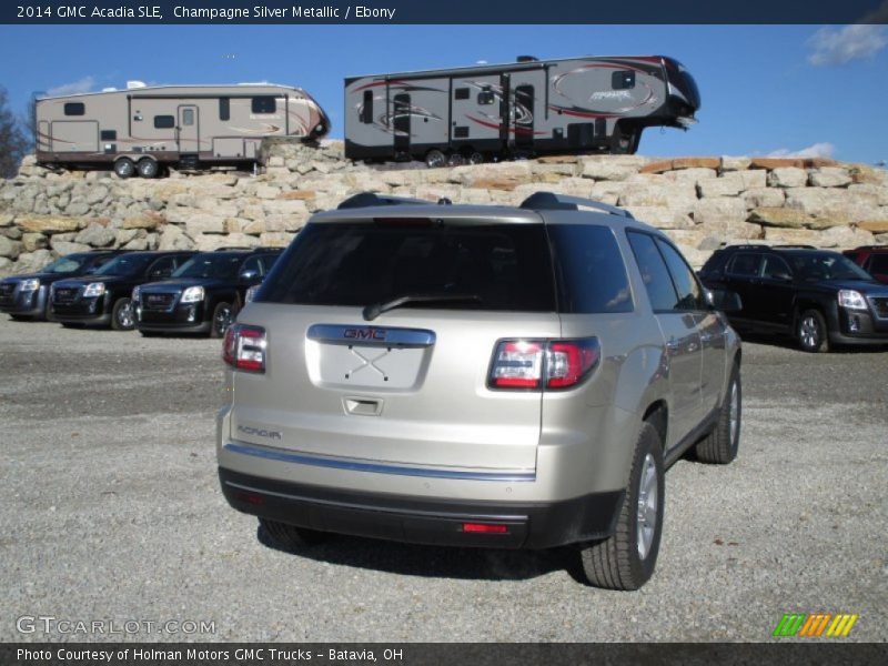 Champagne Silver Metallic / Ebony 2014 GMC Acadia SLE