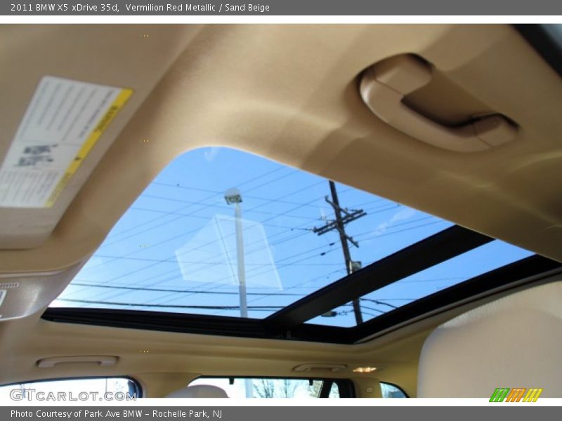 Vermilion Red Metallic / Sand Beige 2011 BMW X5 xDrive 35d