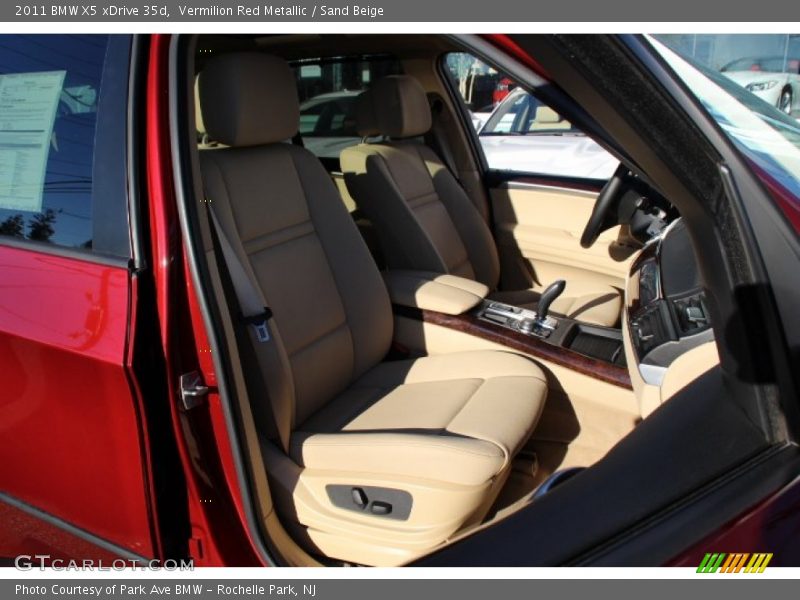 Vermilion Red Metallic / Sand Beige 2011 BMW X5 xDrive 35d