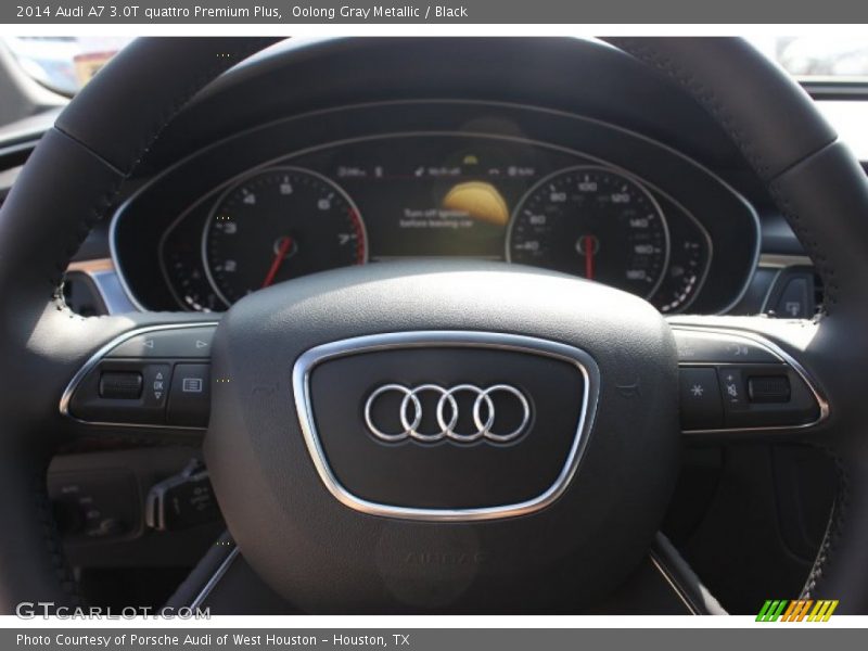 Oolong Gray Metallic / Black 2014 Audi A7 3.0T quattro Premium Plus