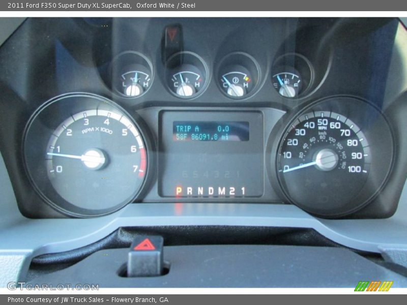 Oxford White / Steel 2011 Ford F350 Super Duty XL SuperCab