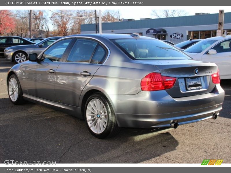 Space Gray Metallic / Gray Dakota Leather 2011 BMW 3 Series 335i xDrive Sedan