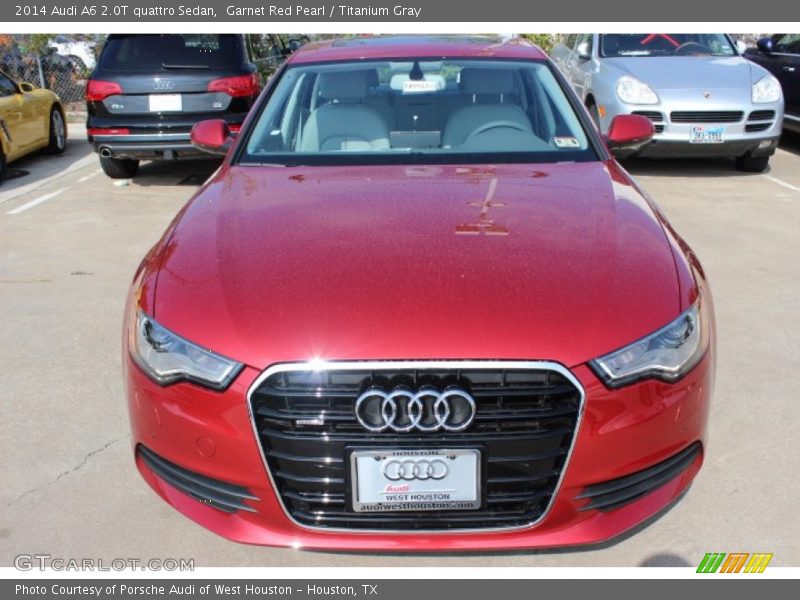 Garnet Red Pearl / Titanium Gray 2014 Audi A6 2.0T quattro Sedan