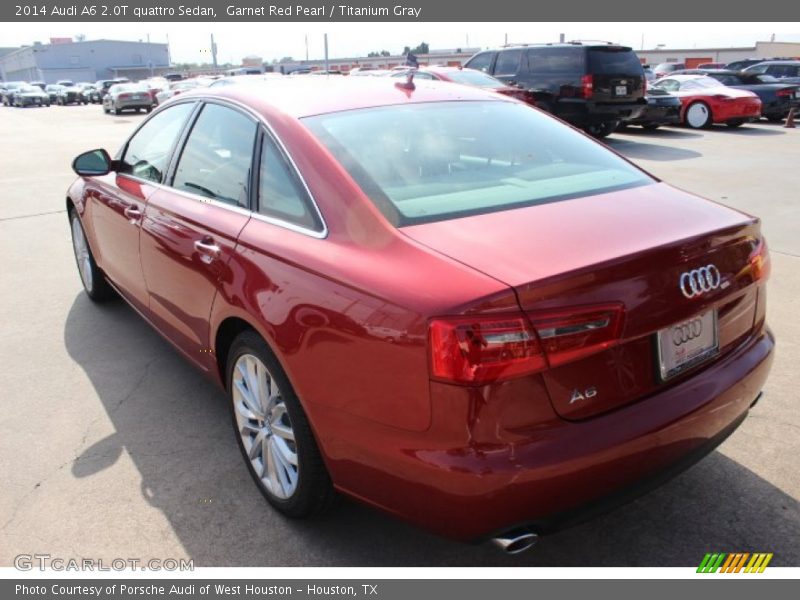 Garnet Red Pearl / Titanium Gray 2014 Audi A6 2.0T quattro Sedan