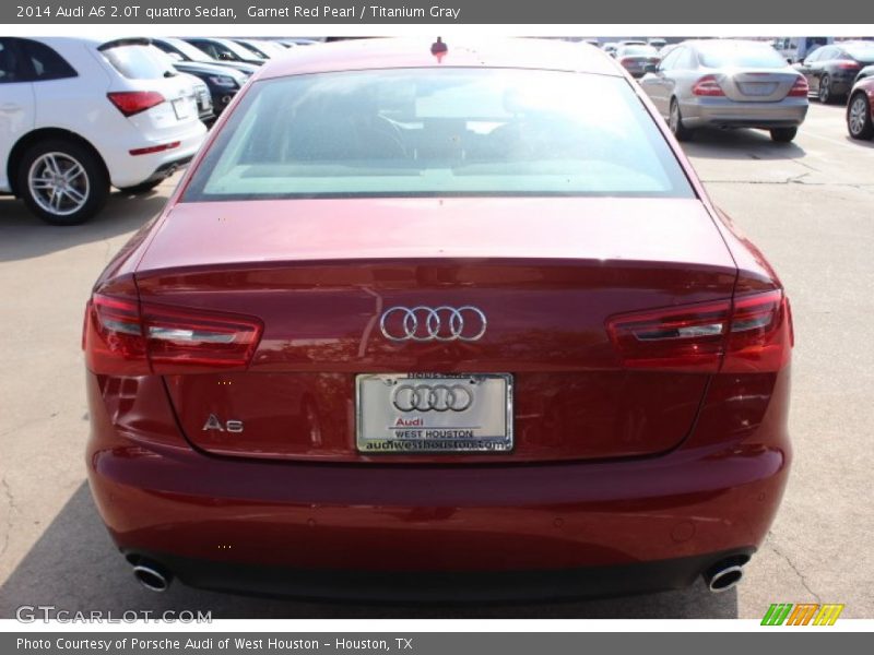 Garnet Red Pearl / Titanium Gray 2014 Audi A6 2.0T quattro Sedan