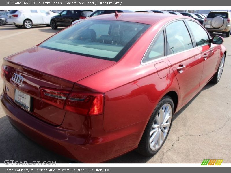 Garnet Red Pearl / Titanium Gray 2014 Audi A6 2.0T quattro Sedan