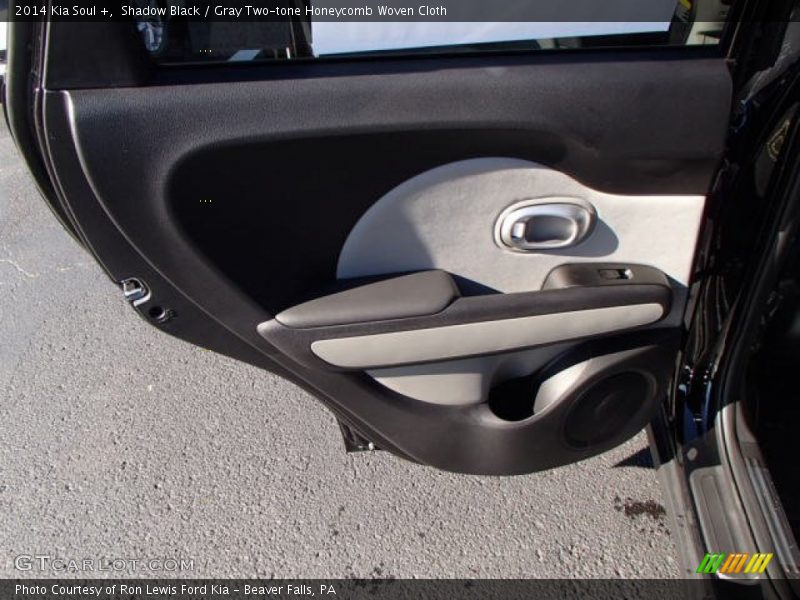 Shadow Black / Gray Two-tone Honeycomb Woven Cloth 2014 Kia Soul +