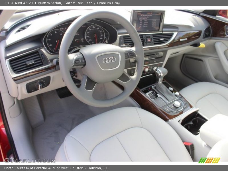  2014 A6 2.0T quattro Sedan Titanium Gray Interior