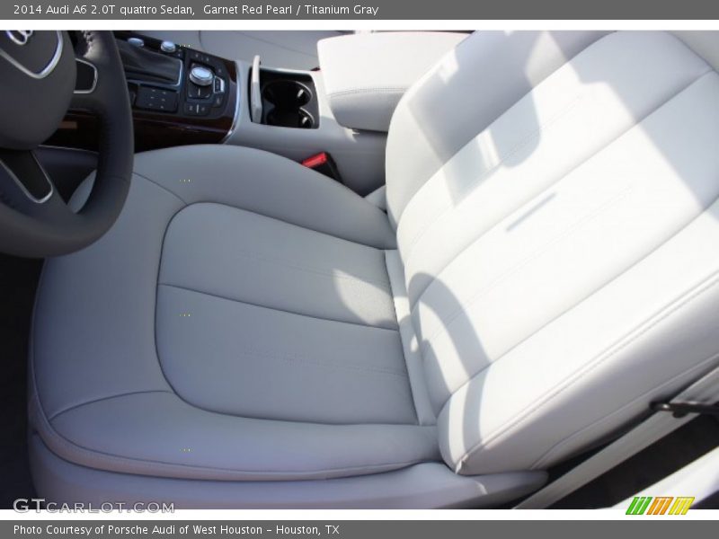 Garnet Red Pearl / Titanium Gray 2014 Audi A6 2.0T quattro Sedan