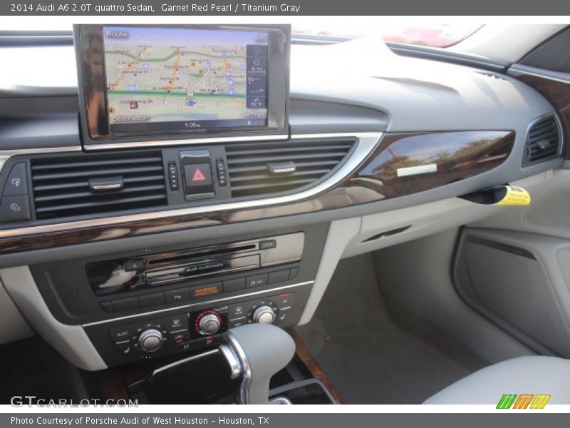 Garnet Red Pearl / Titanium Gray 2014 Audi A6 2.0T quattro Sedan